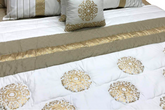White & Gold - Block Printed